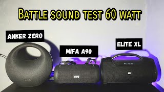 Mifa a90 vs Eggel Elite XL vs Anker Zero  Battle sound test [upl. by Cirtemed]