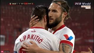 Ivan Rakitic goal vs Barcelona  Sevilla 20 Barcelona  Copa Del Rey 10022021 [upl. by Phillie]