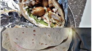 Wrap fait maison super facile et rapide 🌯piadina per kebab easy home warp kebabwarp saida artista [upl. by Ellett]