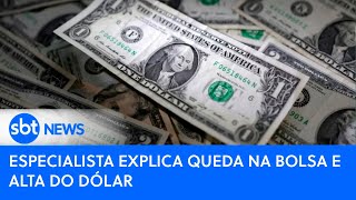 Especialista explica queda na bolsa e alta do dólar [upl. by Leon]