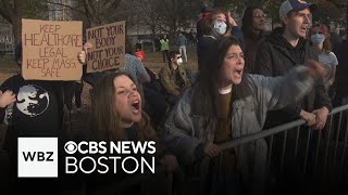 Protesters clash over abortion in Boston Common leading to 9 arrests [upl. by Karon]