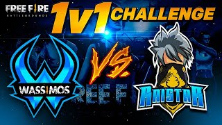 RAISTAR VS WASSIMOS 1 VS 1 CHALLENGE Of FREE FIRE [upl. by Kyd]