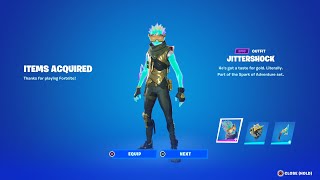 How To Get Jittershock Skin NOW FREE In Fortnite Unlocked Jolt Carver Pickaxe Free Jittervault [upl. by Frederica415]