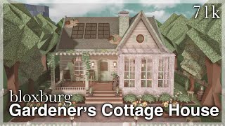 Bloxburg  Gardeners Cottage House Speedbuild exterior [upl. by Dor]