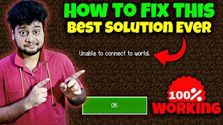 How To Fix Unable To Connect To World Minecraft Pe  How To Join Java Server in Mcpe  GeyserMC [upl. by Clarie]