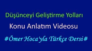 Düşünceyi Geliştirme Yolları [upl. by Eugene]