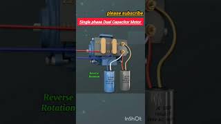 Single phase Dual Capacitor Motor electricion electrical foryou viralshorts please electrician [upl. by Edmondo]