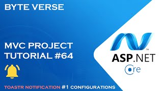 ASPNET CORE MVC  How to add Toastr Notification  Configurations StepbyStep Guide 64 [upl. by Enelak363]