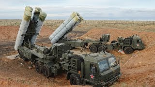 Russian antiaircraft missile system S400 in action [upl. by Pages]