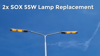 Schréder TZS 2x SOX 55W Lamp Replacement [upl. by Eelatan]