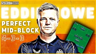 A PERFECT MIDBLOCK 433  FM22 TACTICS  Football Manager 2022  Eddie Howe Newcastle [upl. by Ehtnax]