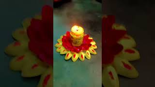 Diy candle at home diwali decorationDay2 shorts  ytshorts💫💫 [upl. by Nunci356]