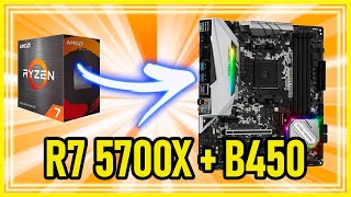 Ryzen 7 5700X  B450M STEEL LEGENDS  Deu Certo   VRM TEST [upl. by Tnomal]