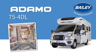 Motorhome tour Bailey Adamo 754DL 2024 [upl. by Eednas388]