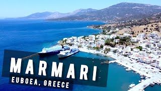 Marmari by drone Evia  GREECE 🇬🇷 [upl. by Redvers]