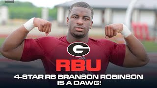 RBU Branson Robinson is a Dawg and UGA fans are ready to celebrate [upl. by Eillit939]