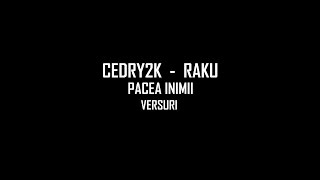 Cedry2k ft Raku  Pacea inimii VERSURI [upl. by Alathia]