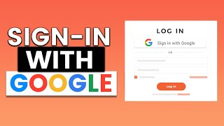 Web App Login Made Simple  Firebase Google Authentication [upl. by Airtina71]