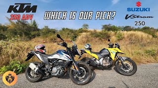 KTM 250 Adventure VS Suzuki VStrom 250SX [upl. by Colis]