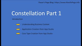 Pega Constellation Part 1 Application and case type creation [upl. by Alexandra]