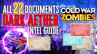 ALL PRESEASON quotDARK AETHERquot INTEL REQUIREMENTS  Black Ops Cold War Zombies INTEL GUIDE [upl. by Kalmick]