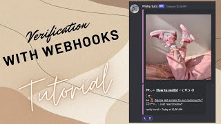 ༊·˚ how to make a verification embed with webhooks amp yagpdb bot  tutorial [upl. by Jamnis615]