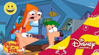 Phineas y Ferb Reglas del juego Ciberespacio  DÍA DE INTERNET SEGURA  Disney Channel Oficial [upl. by Gawen]