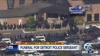 Funeral for Detroit Police Sgt Kenneth Steil [upl. by Llerud]