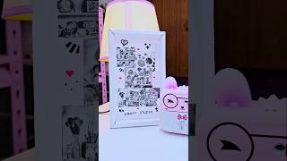 DIY Homemade paper 📃 photo 📸 frame 🖼WOW 😱 friends gift idea 💡 shorts crafting youtubeshorts [upl. by Teddman]