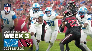 Detroit Lions vs Arizona Cardinals Game Highlights  NFL Season 2024 Week 3 [upl. by Sykes]