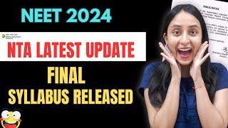 Biggest Update by NTA  Final Syllabus for NEET 2024 Released neet neet2024 update [upl. by Casar]