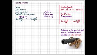 3v 35 A Oplossen met de abcformule [upl. by Craw]
