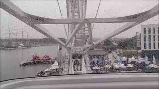 134 Travemünder Woche  Fahrt mit dem WHITE WHEEL Riesenrad bei Regen [upl. by Tihom732]