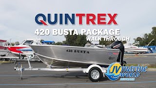 Quintrex 420 Busta  Available at JV Marine World [upl. by Amahs]