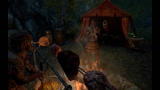 Skyrim  Bard Music Lute Flute Drum [upl. by Agostino]