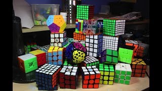 My Entire Rubiks Cube Collection 140 Puzzles [upl. by Isabeau]