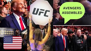 TRUMPS AVENGERS EPIC UFC ENTRANCE TO MADISON SQUARE GARDEN 🇺🇸 [upl. by Alket]