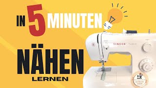 Wie Näht man mit einer Nähmaschine Easy sewing class [upl. by Ennaillij]