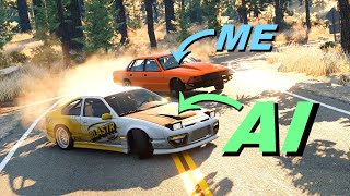 Tandem Drift with AI in BeamNG [upl. by Arakaj]