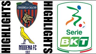 Cosenza vs Modena Highlights  LEGA B 20242025 [upl. by Inotna]