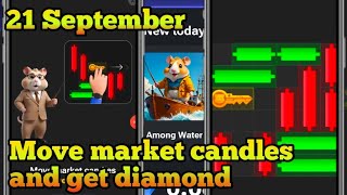 Puzzle Solved Game Hamster Kombat Move market candles and get diamond 21 September [upl. by Reinke]