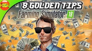 Farming simulator 18 8 Golden tips that help you to grow very quickly and earn more money in fs 18 [upl. by Nodroj310]