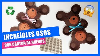 Cómo hacer un 🐻OSO🐻 con ♻️MATERIALES RECICLADO♻️ fácil para NIÑOS • BEAR with ♻️RECYCLE MATERIALS [upl. by Froh]