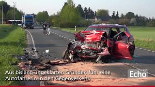 Tödlicher Unfall auf B44 zwischen GroßGerau und Dornheim [upl. by Abrahan]