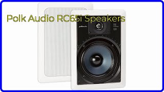 REVIEW 2024 Polk Audio RC65i Speakers ESSENTIAL details [upl. by Veronika319]