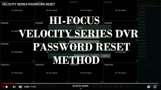 DVR PASSWORD RESET [upl. by Tonry]