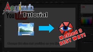 Aegisub Tutorial Convert Image amp Insert Into Aegisub Method 3  BEST WAY ENGLISH [upl. by Aliakam728]