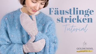 FÄUSTLINGE stricken  Tutorial für Anfängerinnen 🧶 [upl. by Neeleuqcaj]