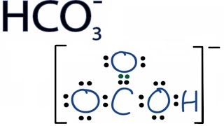 HCO3 Lewis Structure How to Draw the Lewis Structure for HCO3 [upl. by Goerke]