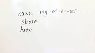 Lesson 8 Base word endings ing er est ed s es ies [upl. by Lenard382]